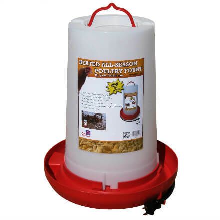 Farm Innovators 3 Gallon Heated Poultry Fount