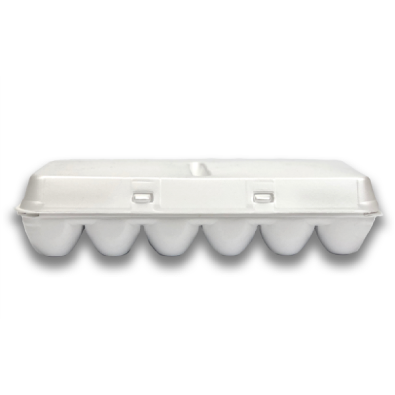 18-Egg Blank Styrofoam Egg Carton