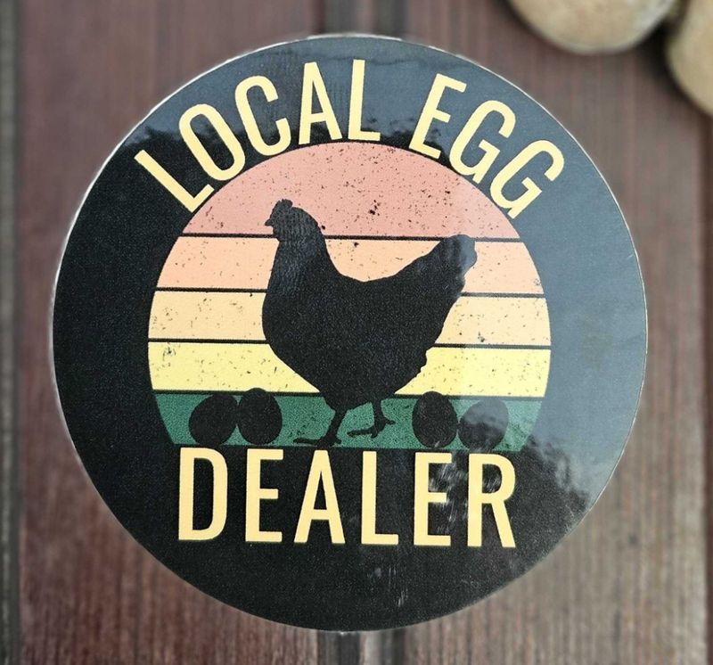 Local Egg Dealer Vinyl Sticker 2.5"