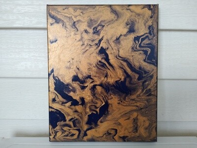 Pure Metallic Gold &amp; Matte Cobalt Blue
