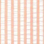FF Seersucker - Orange Stripe (Priced Per Yard)