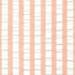 FF Seersucker - Orange Stripe (Priced Per Yard)