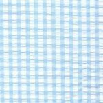 FF Seersucker Wide Check - Aqua (Priced Per Yard)