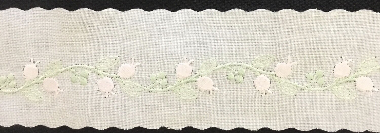 283D Swiss insertion pink/green