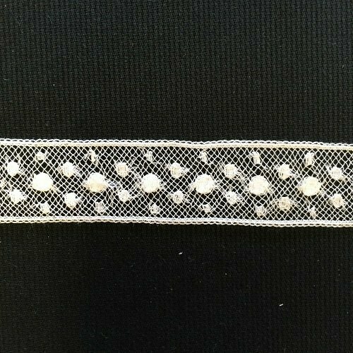 130 White Lace Insertion (Priced Per Yard)