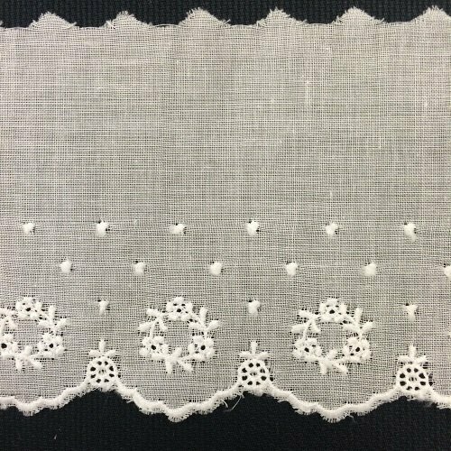 186 White Swiss Edging Trim (Priced Per Yard)