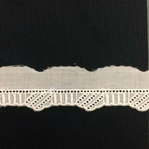 230 White Swiss Edging Trim (Priced Per Yard)