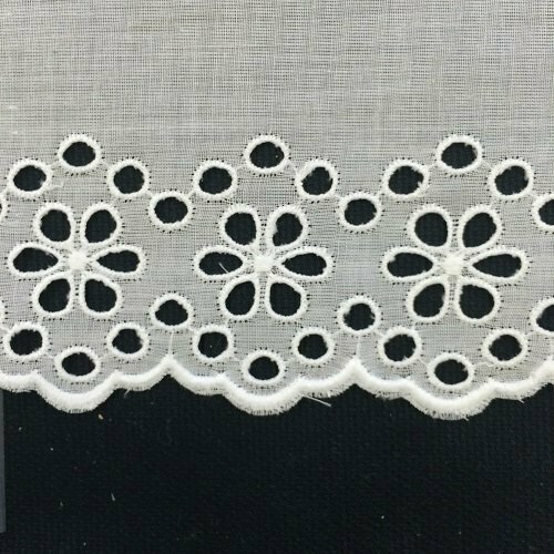 233 White Swiss Edging Trim (Priced Per Yard)
