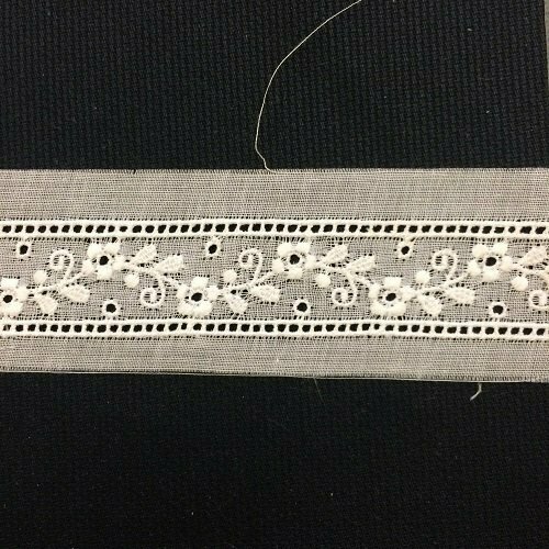 253 White Swiss Insertion Trim  (Priced Per Yard)
