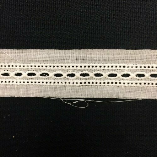 258 White Swiss Insertion Trim (Priced Per Yard)