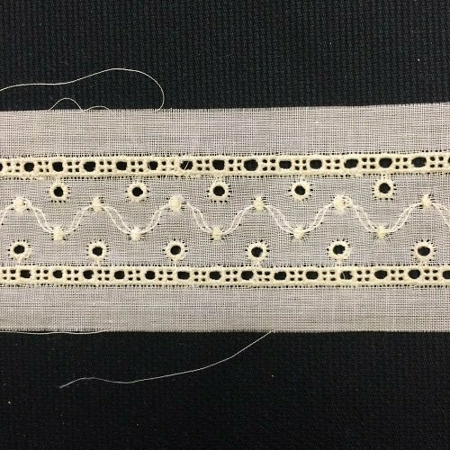 260 White Swiss Insertion with Ecru  (Priced Per Yard)