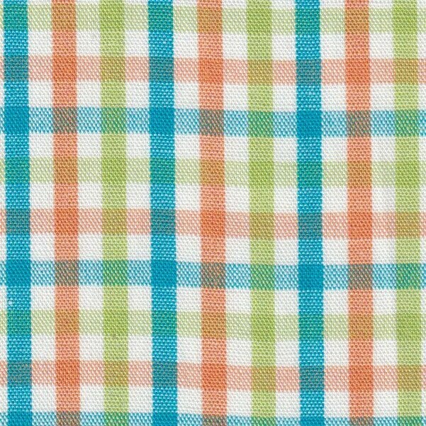 FF Check Tri-Check Lime/Aqua/orange (Priced Per Yard)