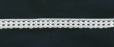 107F White lace edging