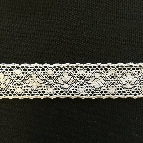 105C White Lace Insertion (Priced Per Yard)