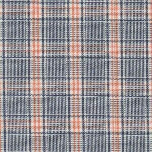 FF Check - navy/orange/white (Priced Per Yard)