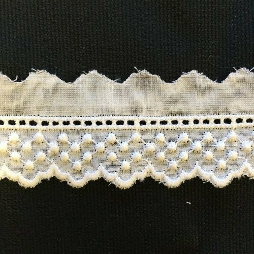 121 White Swiss Trim Edging (Priced Per Yard)
