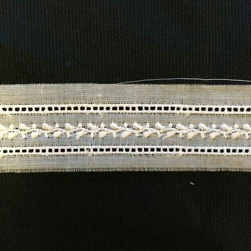 120 White Swiss Insertion Trim  (Priced Per Yard)