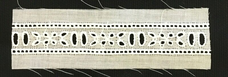109B White swiss trim beading