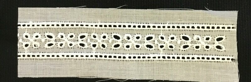 109A White swiss trim