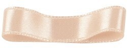 Peach double faced satin ribbon