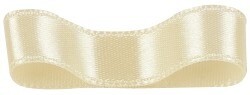 Ecru double faced satin ribbon