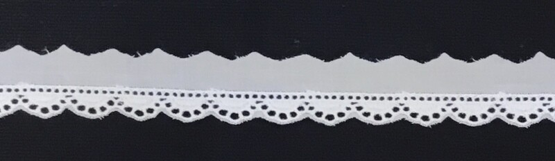 107 White Swiss Trim  (Priced Per Yard)