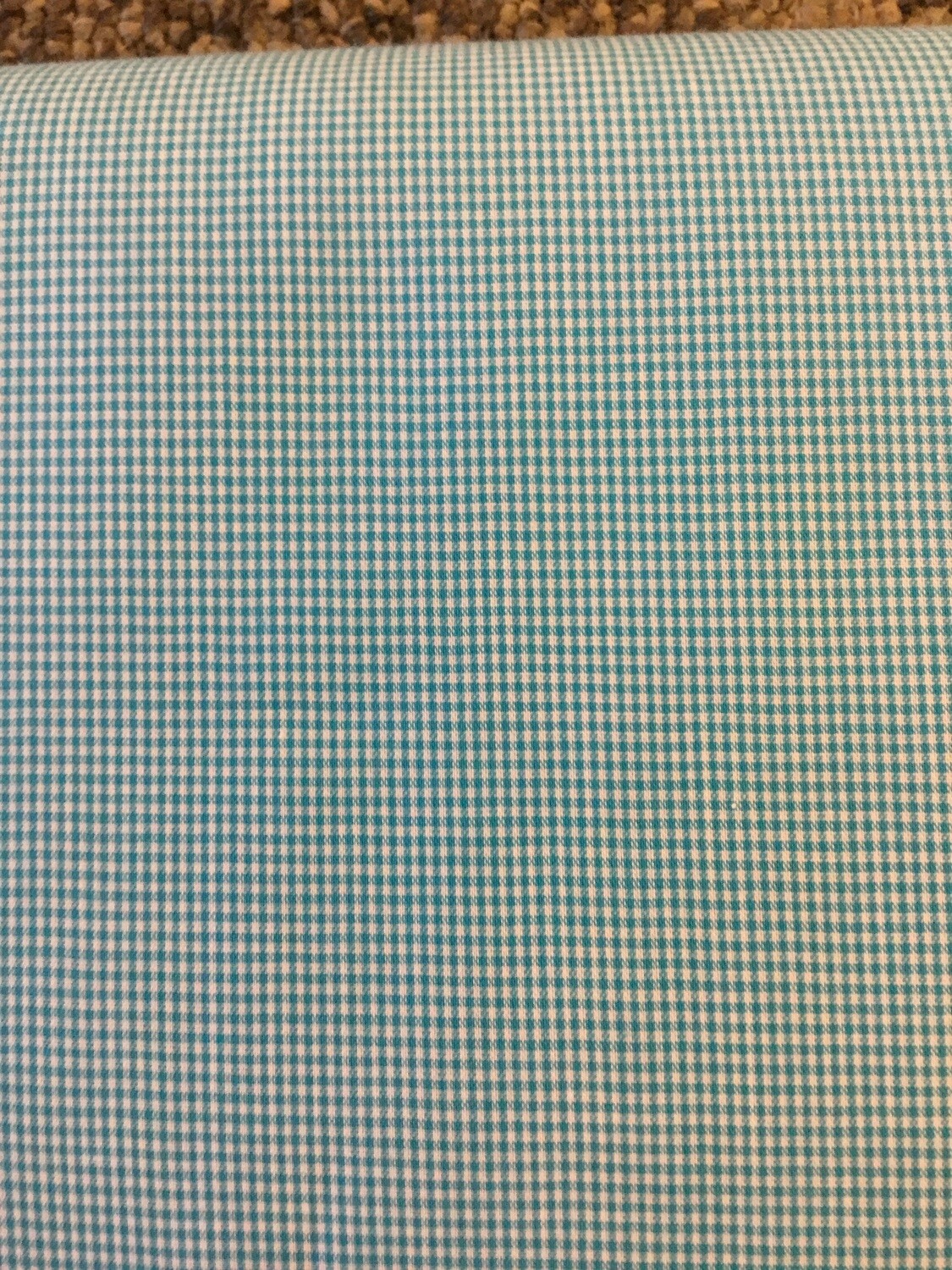 SV Microcheck turquoise Priced Per Yard)