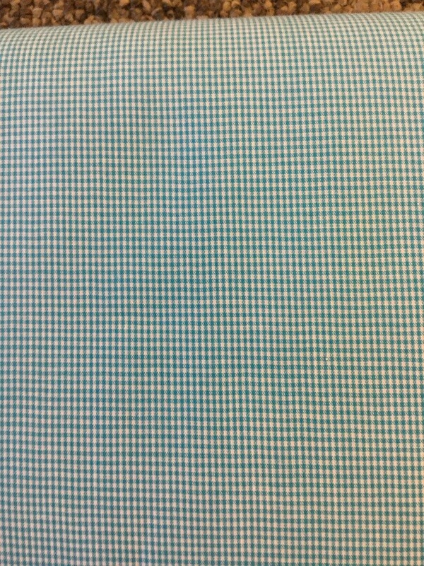 SV Microcheck turquoise   Priced Per Yard)