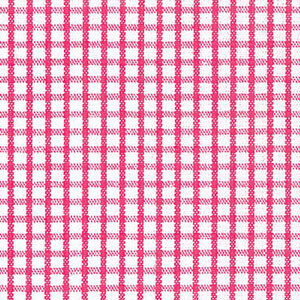 FF Check windowpane  - Raspberry  (Priced Per Yard)