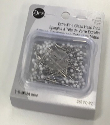 Dritz extra fine Glass Head Pins