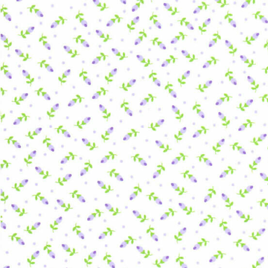 FF Print - light blue rosebuds  (Priced Per Yard)