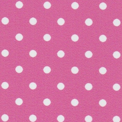 FF tiny Dot white dot on hot pink(Priced Per Yard)