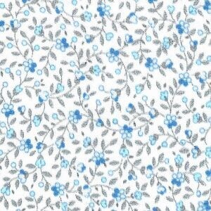 FF Print  Blue  floral