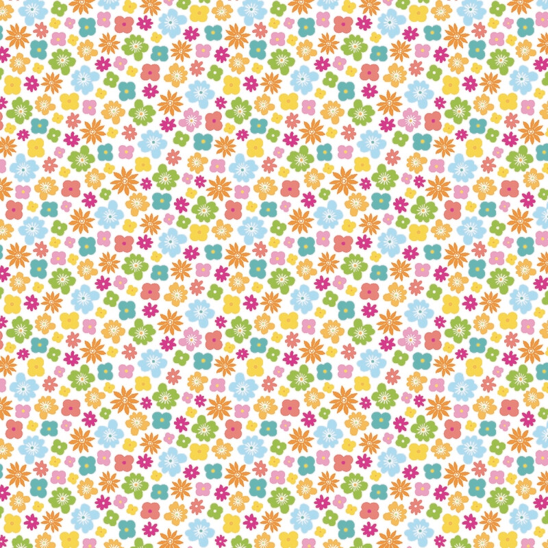 Happy flowers (Priced Per Yard)