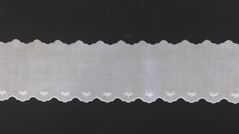 132 Swiss trim edging white (Priced Per Yard)