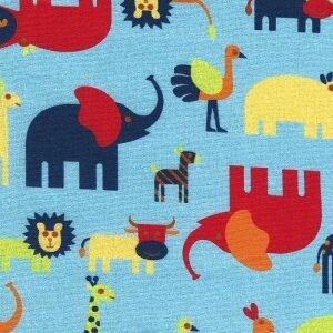 FF Print - Animals primary colors(Priced Per Yard)