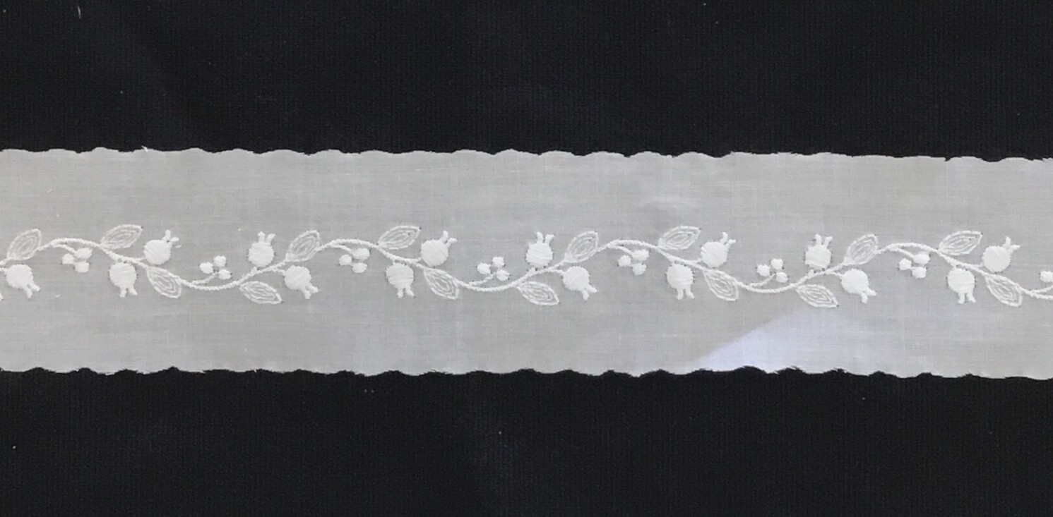 283E Swiss trim insertion white(Priced Per Yard)