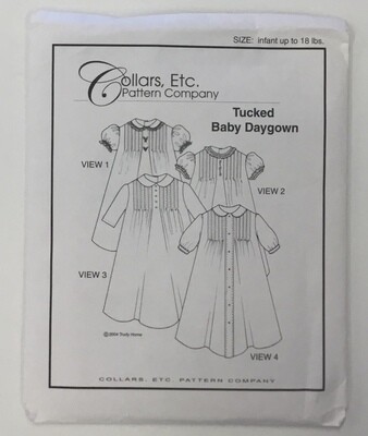 Tucked baby daygown