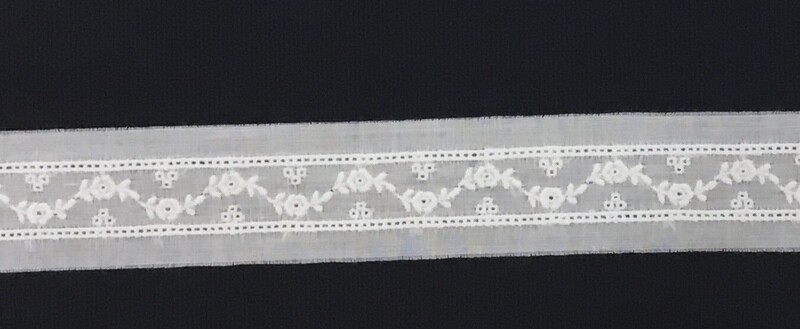 150 White swiss trim insertion (Priced Per Yard)