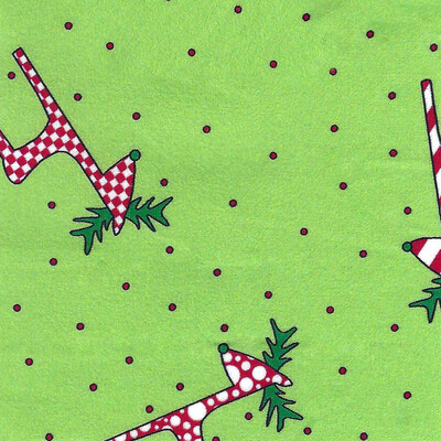 FF Print Christmas Reindeer Lime/red 