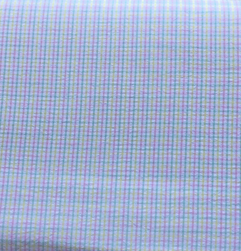 FF Seersucker Pastel Check (Priced Per Yard)