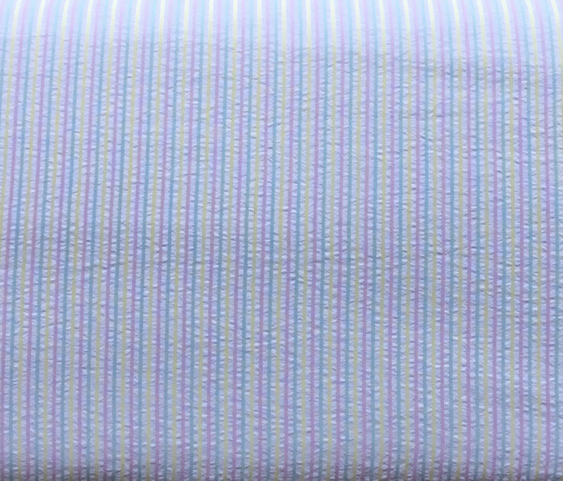 FF Seersucker Pastel Stripe (Priced Per Yard)