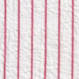 FF Seersucker - Stripe Red. (Priced per yard)