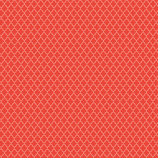 Print Coral Geometric Print (priced Per Yard)