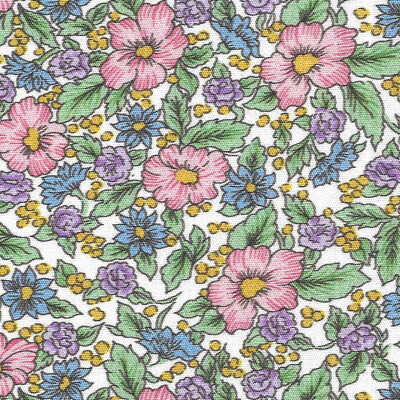 FF Print Pink And Sage Green Floral