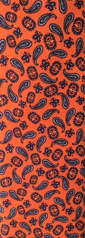 FF Print Orange/blue Paisley