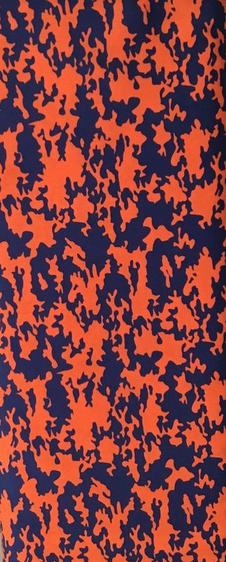FF Print orange and blue