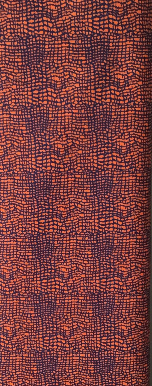 FF Print orange and blue Geometric