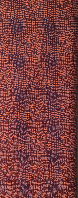 FF Print orange and blue Geometric