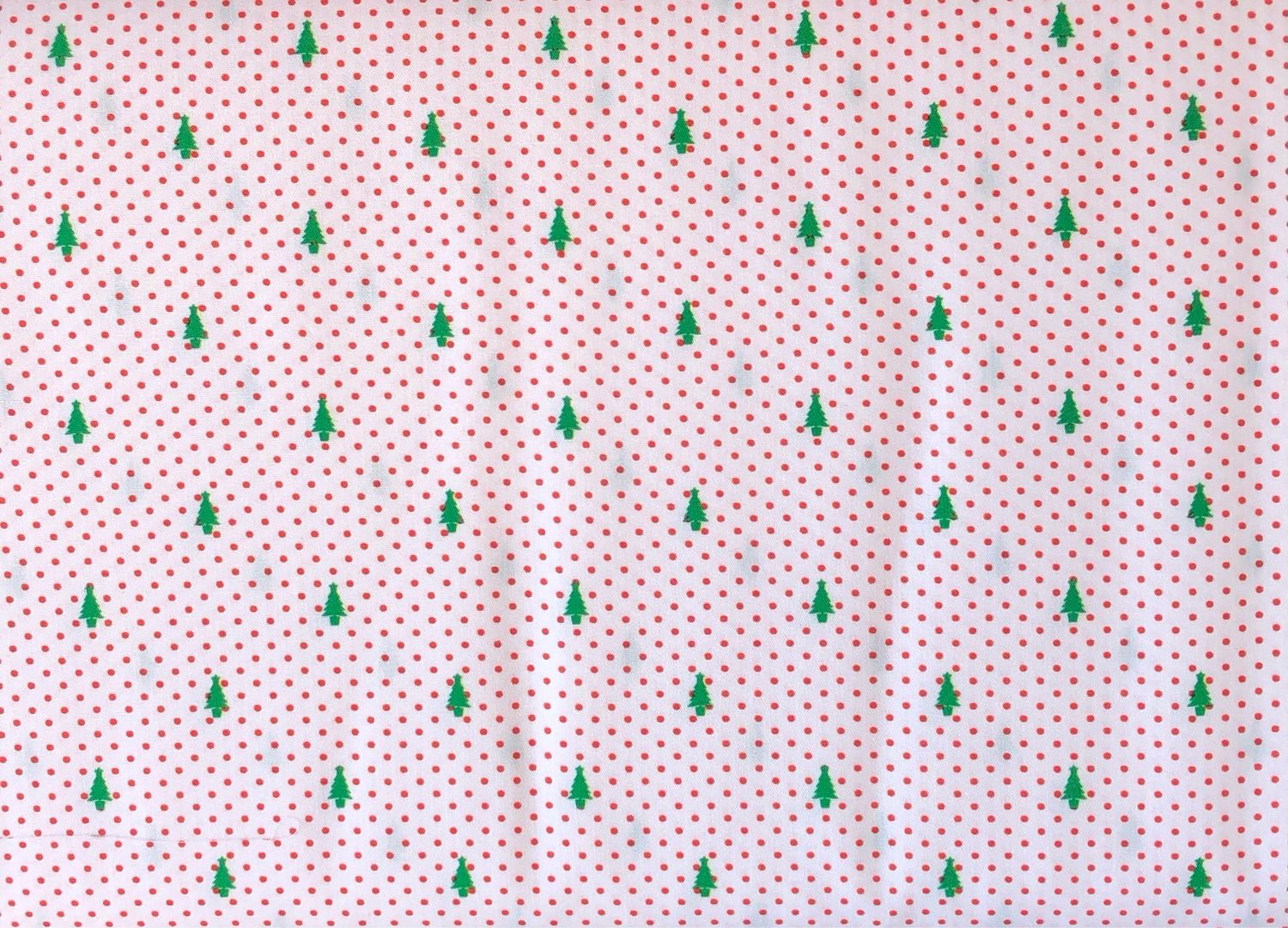 FF Christmas trees In Red Dot (Priced Per Yard)